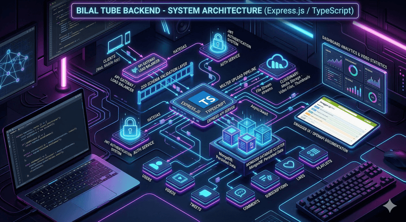 Bilal Tube Backend - YouTube-like API